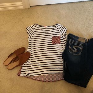 Anthropologie Mix Match Print T-shirt